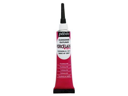 39708 konturovaci barva na porcelan pebeo 150 20 ml 03 tourmaline red