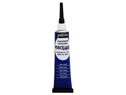 Konturovací barva na porcelán Pébéo Porcelaine 150 20 ml - 04 Ming Blue