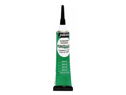 39714 konturovaci barva na porcelan pebeo 150 20 ml 05 bronze green