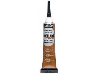 39723 konturovaci barva na porcelan pebeo 150 20 ml 08 vermeil