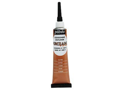 39726 konturovaci barva na porcelan pebeo 150 20 ml 09 copper