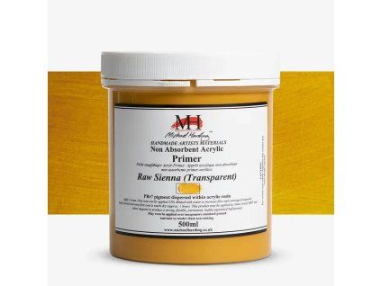 Primer Michael Harding pro akrylové i olejové malby - Raw Sienna Transparent