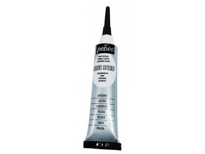 Kontura na sklo Pébéo Vitrail 20 ml – Silver