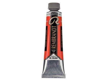 Olejová barva Rembrandt 40 ml – 317 Transparent Red Medium