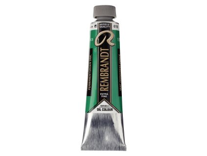 Olejová farba Rembrandt 40 ml – 619 Permanent Green Deep