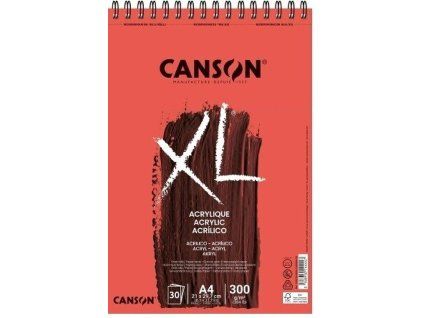 Canson XL Acrylic Skicák v kroužkové vazbě A4, 300g, 30 listů