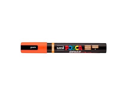 Akrylový fix Posca se štětcovým hrotem PC 5BR 4 Orange