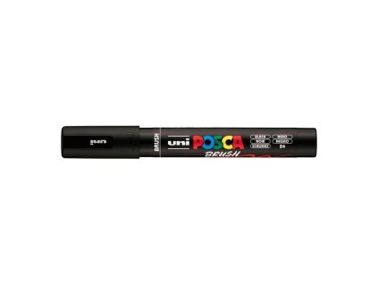 Akrylový fix Posca se štětcovým hrotem PC 5BR 24 Black