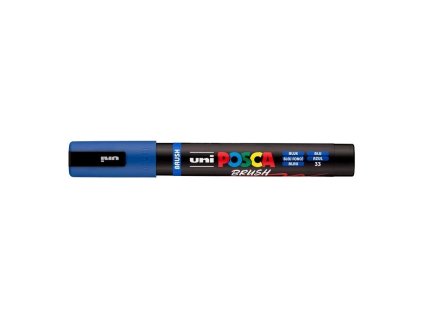 Akrylový fix Posca se štětcovým hrotem PC 5BR 33 Blue