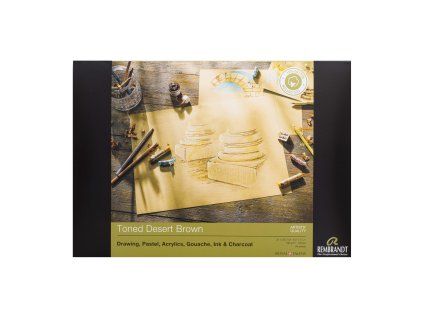 Tónovaný skicák hnědý Rembrandt A4, 180g, 50 listů