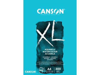 Skicár Canson XL Aquarelle v lepenej väzbe A4, Cold Pressed, 300 g/m², 50 listov