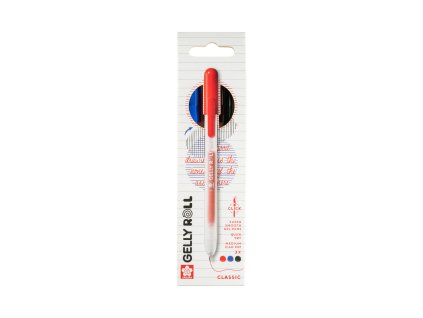 Sada zasouvacích gelových per Sakura Gelly Roll Pen modrá, černá, červená 3 ks
