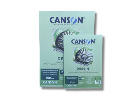 Studentský skicák Canson FineFace Dessin A4, 160 g, 15 listů 2