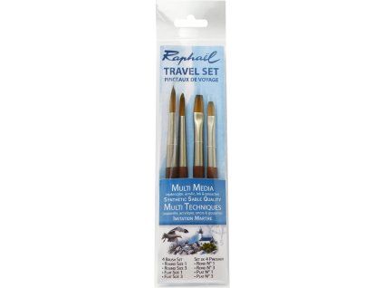Cestovní sada 4 ks štětců Raphael Mini Precision Set II