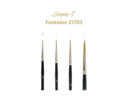 Štětec Simply-T Fontaine 21703 - liner, krátká rukojeť