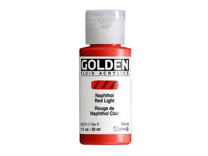 Akrylová farba Golden Fluid - 2210 Naphthol Red Light