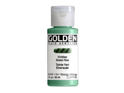 Akrylová barva Golden Fluid - 2443 Viridian Green Hue