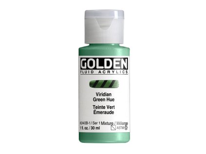 Akrylová farba Golden Fluid - 2443 Viridian Green Hue