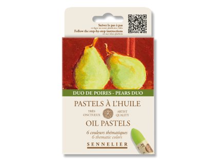 Sada olejových pastelů Sennelier Pears Duo 6 ks 2