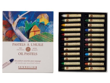 Sada olejových pastelů Sennelier Landscape 24 ks