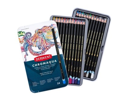 Sada pastelek Derwent Chromaqua 24 ks