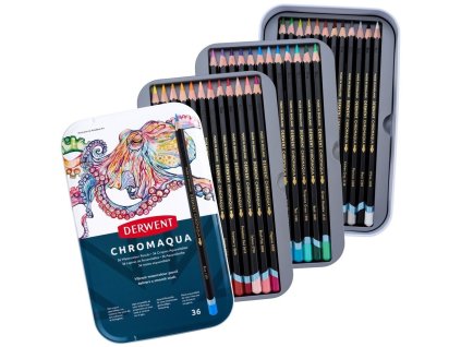 Sada pastelek Derwent Chromaqua 36 ks