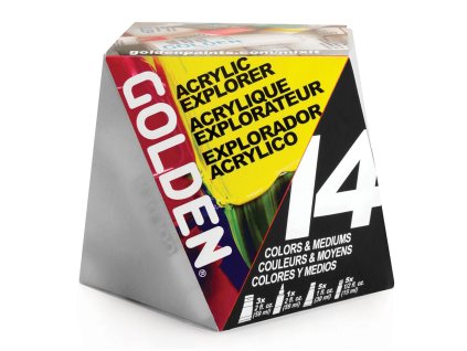 Sada akrylových barev Golden Explorer Set 14 ks