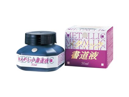 Metalický kaligrafický inkoust Kuretake - Silver 50 ml
