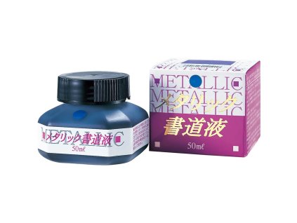 Metalický kaligrafický inkoust Kuretake - Blue 50 ml