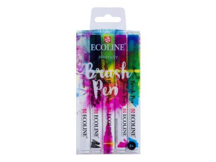 Sada Brush Pen Ecoline 5 ks - Základní odstíny