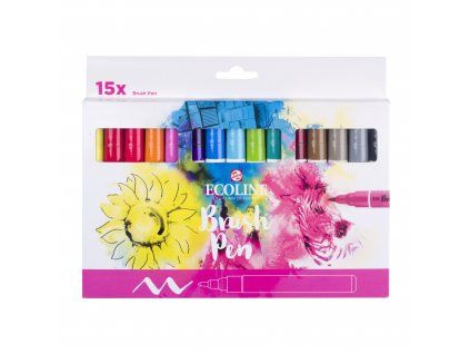 Sada Brush Pen Ecoline 15 ks