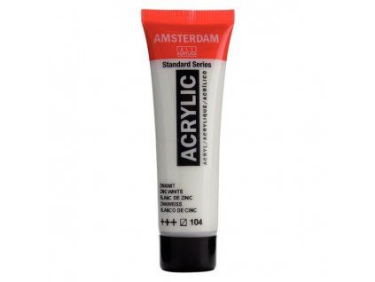 Akrylová barva Amsterdam Standard - 104 Zinc white