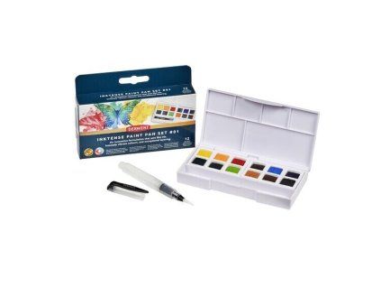 Sada akvarelových barev Derwent Inktense 12 ks
