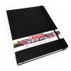 Sketchbook Art Creation Black v pevné vazbě, 140 g/m², 80 listů
