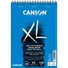Skicár Canson XL Mixed Media v krúžkovej väzbe A5, 160 g/m², 30 listov