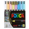 Sada akrylových fixů Posca PC-1MR 0,7 mm, pastelové odstíny, 8 ks