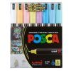 Sada akrylových fixů Posca s kovovým hrotem PC 1MR 0,7 mm, pastelové odstíny