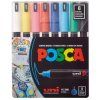 Sada akrylových fixů Posca s kovovým hrotem PC 1MR 0,7 mm, základní odstíny