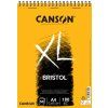 Skicár Canson XL Bristol v krúžkovej väzbe A4, 180 g/m², 50 listov