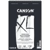 Skicák Canson XL Dessin Noir v kroužkové vazbě A4, 150 g/m², 40 listů