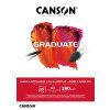 Skicák Canson Graduate Oil & Acrylic v lepené vazbě A3, 290 g/m², 20 listů