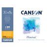 Skicák Canson Montval v lepené vazbě A3, Cold Pressed, 300 g/m², 12 listů