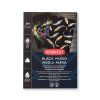 Skicár Derwent Black Mixed Media v lepenej väzbe A4, 300 g/m², 12 listov