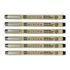 Sakura Pigma Micron Fineliners Sada 6 černých technických fixů (4+2 zdarma)