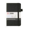 Zápisník Sakura v pevné vazbě linkovaný, Black, 140g