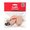 Sada houbiček PanPastel Sofft Angle Slice Round Set pro nanášení pastelu 2 ks