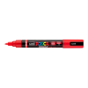 Akrylový fix Posca se štětcovým hrotem PC 5BR 15 Red