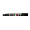 Akrylový fix Posca se štětcovým hrotem PC 5BR 24 Black