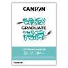 Skicák Canson Graduate Lettering Marker v lepené vazbě A4, 180 g/m², 20 listů
