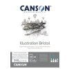 Skicák Canson Illustration Bristol v lepené vazbě A3, 250 g/m², 20 listů